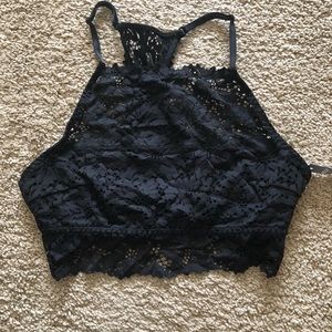 NWT Aerie lace bralette (black)